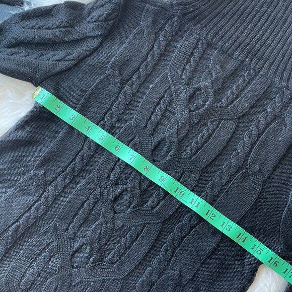 Size XS Turtleneck Wool Black Sweater Price Firm - Picture 6 of 10